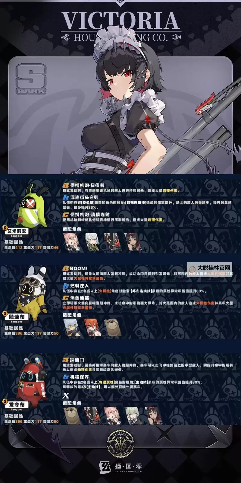 《绝区零》S级邦布技能与适配队伍一览图1