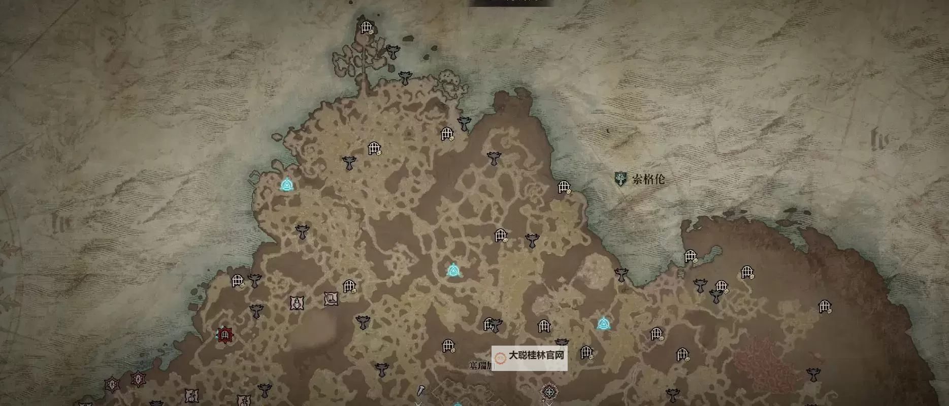 《暗黑破坏神4》凯基斯坦莉莉丝祭坛位置路线展示图1